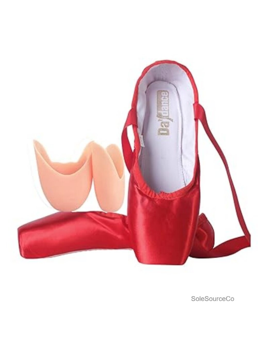 Ballet Pointe Shoes Satin Dance Ballerina with Toe Pads